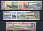 P58/03 ASCENSION 1938 GEORGE VI SET OF 13 WITH PERF 13 1/2 SG 38-47 MOUNTED MINT