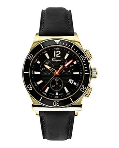 Ferragamo Mens Ferragamo 1898 Two Tone 44mm Strap Fashion Watch - Picture 1 of 5