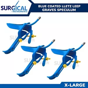 3 piezas LLETZ LEEP Graves espéculo vaginal ginecología x grande azul grado alemán - Imagen 1 de 8
