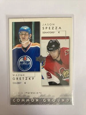 2003 upperdeck artistic impression hockey wayne gretzky/spezza common ground - Image 1 of 2