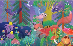 Puzzle lenticolare giorno e notte Mudpuppy Forest 75 pezzi puzzle di Katy - Foto 1 di 4