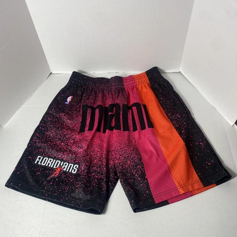 Miami Heat Floridians Mitchell & Ness NBA Swingman Shorts Mens Size Large - New Cover