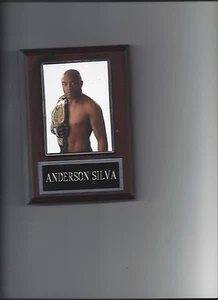 ANDERSON SILVA PLAQUE UFC CHAMPION MMA  - Picture 1 of 1