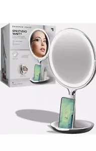 Sharper Image SpaStudio Vanity 8" 1x5x10x Lighted Makeup Mirror Open Box - Picture 1 of 4