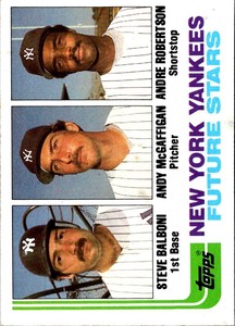 1982 Topps Yankees Future Stars - Steve Balboni/Andy McGaffigan