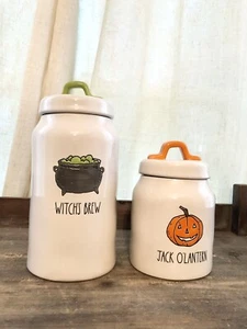 Botes de Halloween Rae Dunn Witch’s Brew & Jack O’lantern - Imagen 1 de 2