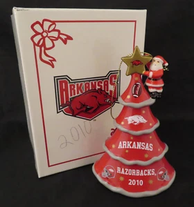 Arkansas Razorback Ornament Danbury Mint 2010 Santa Weihnachtsbaum in Box - Bild 1 von 5
