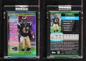 2005 Bowman Chrome Green Refractor /399 Jerome Carter #198 Rookie RC