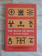 THE BOOK OF SIGNS RUDOLF KOCH VINTAGE PAPERBACK