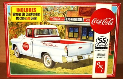 AMT Coca-Cola 1955 Chevrolet Cameo Pickup Truck 1/25 Model Kit NIB - Image 1 of 4