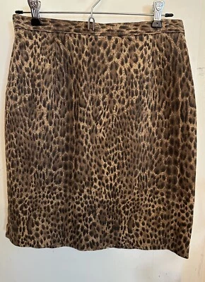 Newport News Falda Lápiz 10 Sexy Estampado Leopardo Foto 1 de 4