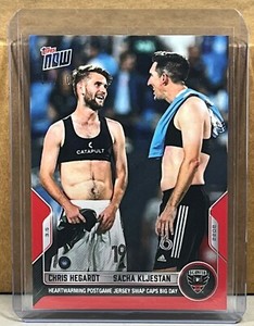 2022 TOPPS NOW MLS #14 CHRIS HEGARDT SACHA KLJESTAN GALAXY Red Parallel 10/10