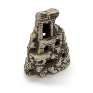 Cerámica Decoración de Acuario Castillo 11x8x13cm (L / B/H ) Terrario Cueva Roca - Imagen 1 de 6