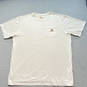 Carhartt Men’s White Pocket TShirt Size 2XL Tall Original Fit - Picture 1 of 5