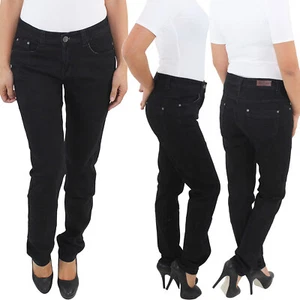 Pantalones vaqueros de mujer corte recto elásticos hasta talla grande 5XL 50 - Imagen 1 de 8