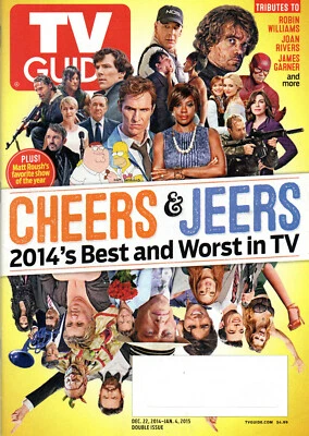 TV GUIDE Magazine Cheers & Jeers 2014's Best & Worst In TV Double Issue - Image 1 of 4