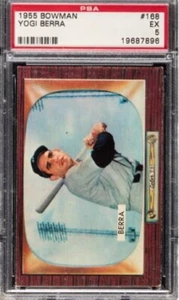 1955 Bowman #168 Yogi Berra PSA 5 - Picture 1 of 2