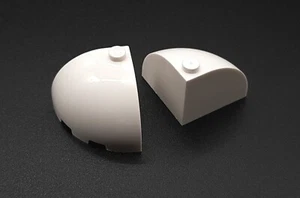 LEGO® EINZELTEIL- BRICK ROUND (3 X 3 X 2) CORNER ECKE NR.: 88293 WHITE - WEIß - Bild 1 von 4