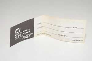 A5 CORGI TOYS ORIGINAL CLUB MEMBERS LEAFLET EXCELLENT CONDITION 2 - Picture 1 of 2
