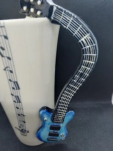 Collectable Hand Painted Blue Witch Guitar-Handled 16.5cm Tall 300ml Cup / Mug - Picture 1 of 6