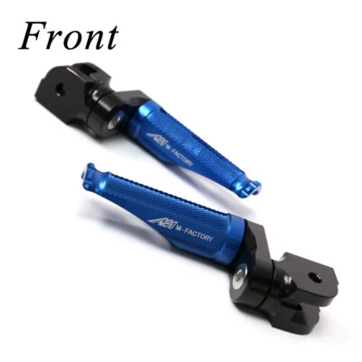 Clavijas de pie extendidas delanteras azules Shinobi 25 mm para BMW F 800 GT 12 13 14 15 16 17 18 Foto 1 de 4