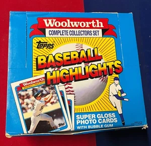1988 Topps WOOLWORTH Baseball HIGHLIGHTS Box of 24 GLOSSY Card Baseball SETS - Picture 1 of 5