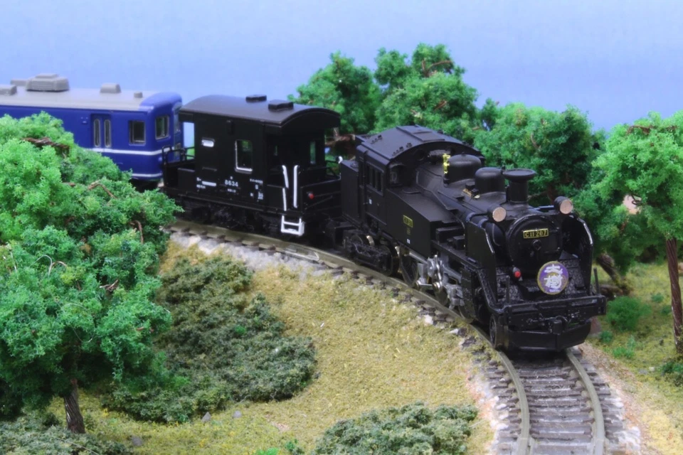 Rokuhan T0195 Z Scale Steam Locomotive Type C11 Number 207 Tobu SL Taiju