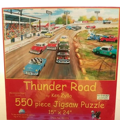 Thunder Road 550 pc Jigsaw Puzzle 15" × 24"     BY SUNSOUT INC Made USA **NEW** - Image 1 of 4