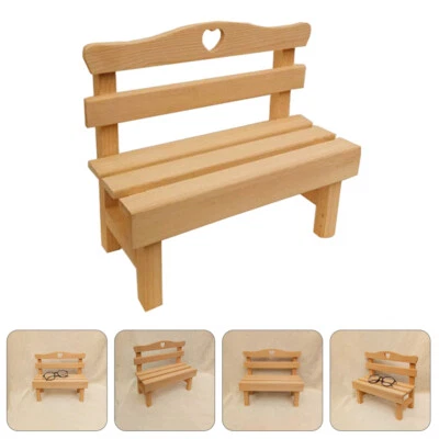  Miniatur Stuhl Sitzbank Puppenhaus-Küchenmöbel Feengarten-Accessoires - Bild 1 von 4