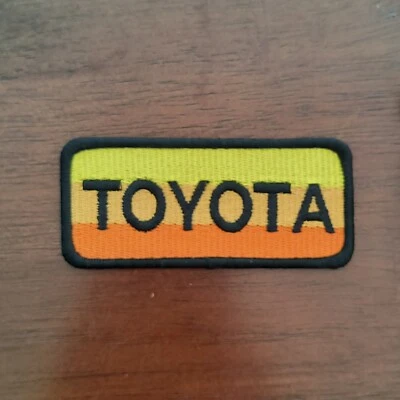 Toyota Motorsports Racing Cars Trucks Auto Patch Embroidered Iron On 1.65x3.75" - Image 1 of 3