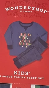 Black Joy Every Season Pajama Sleep Set. Size 3T WONDERSHOP AT TARGET - Picture 1 of 3