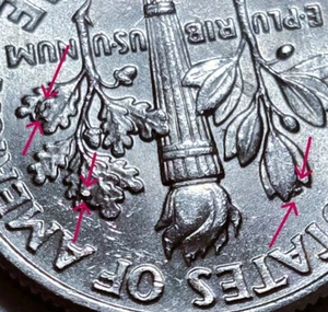 2016 P U.S. Roosevelt Dime Free S&H BIN212 Multiple Die Chips Obverse & Reverse - Picture 1 of 6
