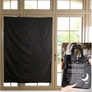 Temporary Portable Blinds Blackout Curtain Shade Adjustable Size With Suction Cu - Picture 1 of 9