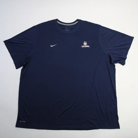 UConn Huskies Nike Dri-Fit Short Sleeve Shirt Men's Navy New Cover