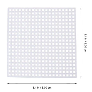 50Pcs Square Plastic Needlepoint Sheets DIY Plastic Canvas Yarn Projects UK - Picture 1 of 5