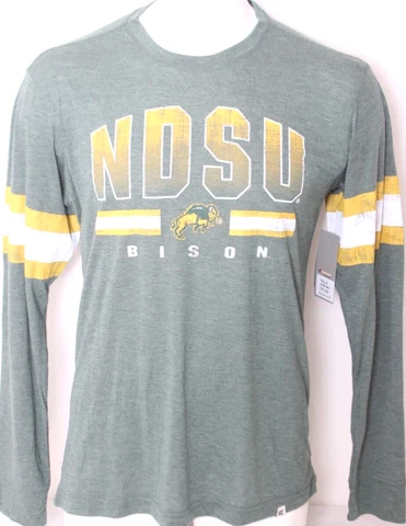 NEW North Dakota State NDSU Bison Colosseum Athletics Crew Neck LS Shirt Mens L Cover