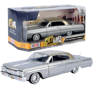 Chevrolet Impala SS 1964 1/24 MotorMax GET LOW DIECAST PLATEADO 79021 - Imagen 1 de 7