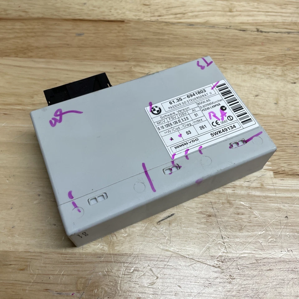 2006-2008 BMW 750I 750LI Theft Alarm Control Module 61.35-6941803 5WK49134 OEM Foto 1 de 4