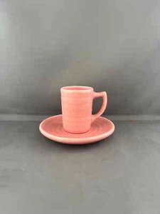 Bauer 2000 Demitasse tazza e piattino ROSA "COSÌ COM'È" - Foto 1 di 8