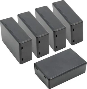 Caja de conexiones de plástico para proyecto electrónico de 5 piezas, negra 3,1 X - Imagen 1 de 3