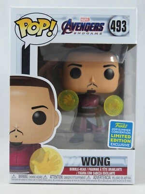 Marvel Funko Pop - Wong - Avengers: Endgame - SDCC-  No. 493 - Free Protector - image 1 of 4
