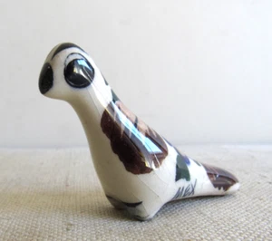Vintage Folkart Mexican Figurine Tonala MINIATURE BIRD Base 1.5" - Picture 1 of 3