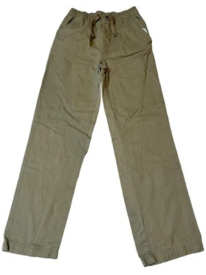 Pantalones de algodón marrón desteñidos Glory cintura elástica calce recto para niños nuevos sin etiquetas talla L Foto 1 de 3