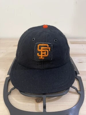 Chapéu ajustável elástico vintage San Francisco Giants Wilson remendo de lã por tamanho G - Imagem 1 de 4