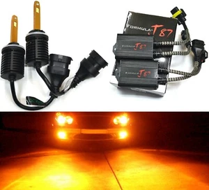 LED M10 Canceler 892 Orange Two Bulb Fog Light Upgrade Replacement Lamp Stock EO - Picture 1 of 12