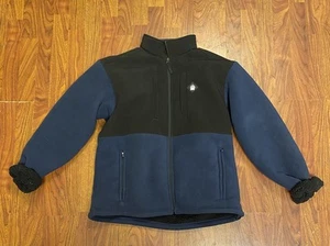 Duluth AKHG Alaskan Hardgear Jacket Mens Large Coat Sherpa Fleece Blue Black - Picture 1 of 20