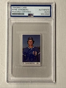 Signed 1983 ALL-STAR GAME PROGRAM RYNE SANDBERG RC. Tough RC! PSA DNA Auth - Picture 1 of 3