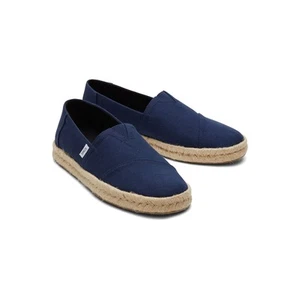 Alpargatas TOMS Alpargata Rope 2.0 100 % algodón para hombre azul marino nuevas - Imagen 1 de 5
