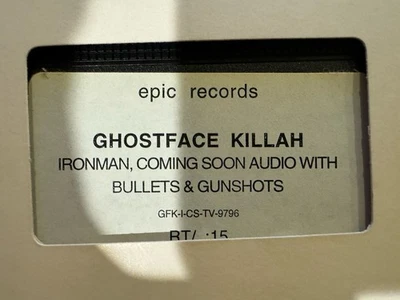 Ghostface Killer Iron Man, Epic Records VHS 1990s Hip Hop Promo - Image 1 of 4