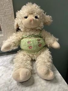 Build-A-Bear Vanilla Swirl Lamm Schaf Plüschtier Stofftier mit Wimpern wird nicht mehr hergestellt - Bild 1 von 6
